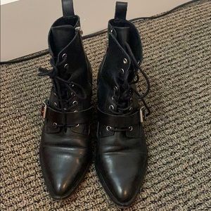 All Saints Black Booties